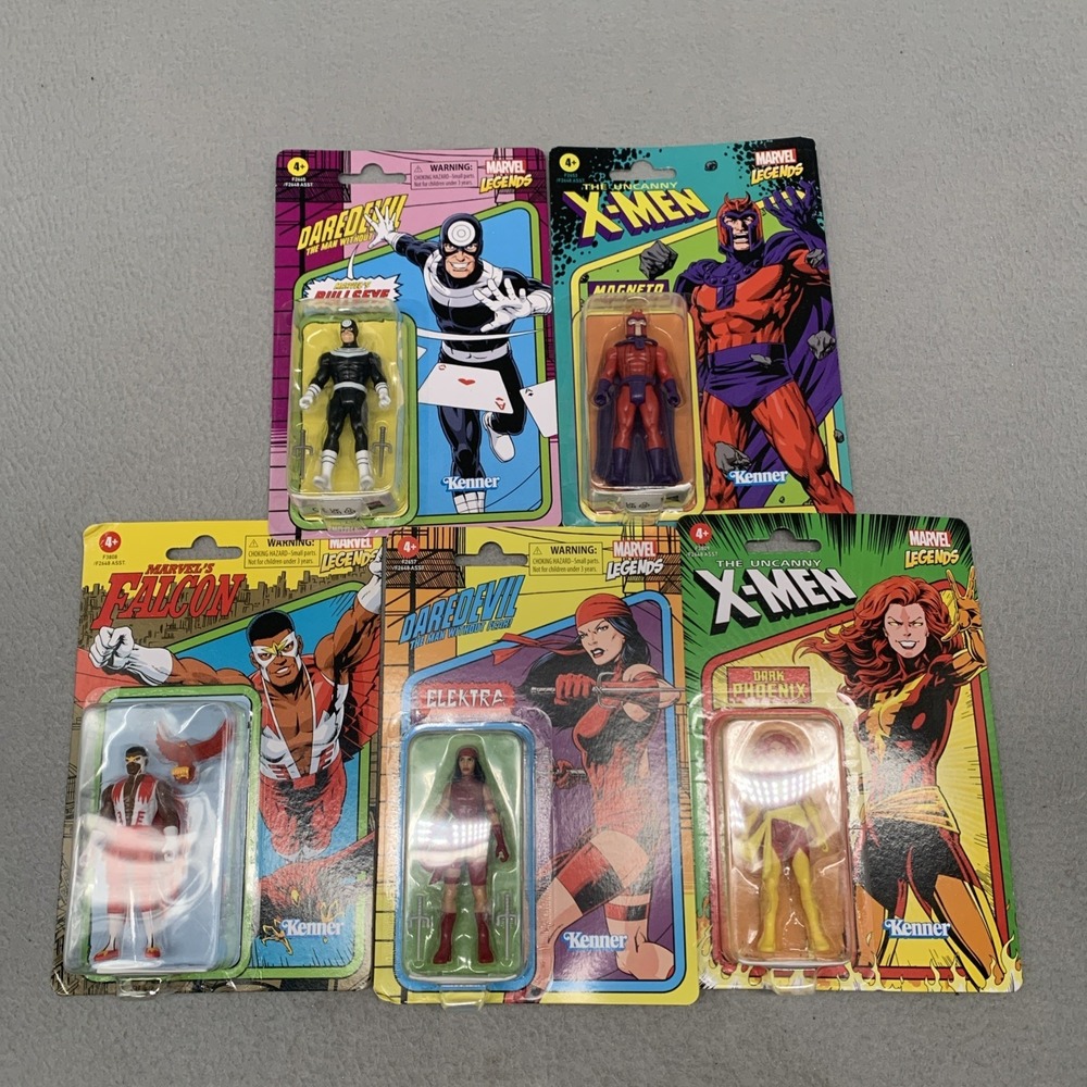 Marvel Legends Retro 3.75" Action Figure Lot of 5 NEW Falcon Magneto Phoenix